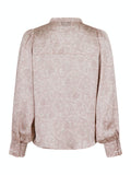 Zola Flowy Paisley Blouse - Dusty Rose
