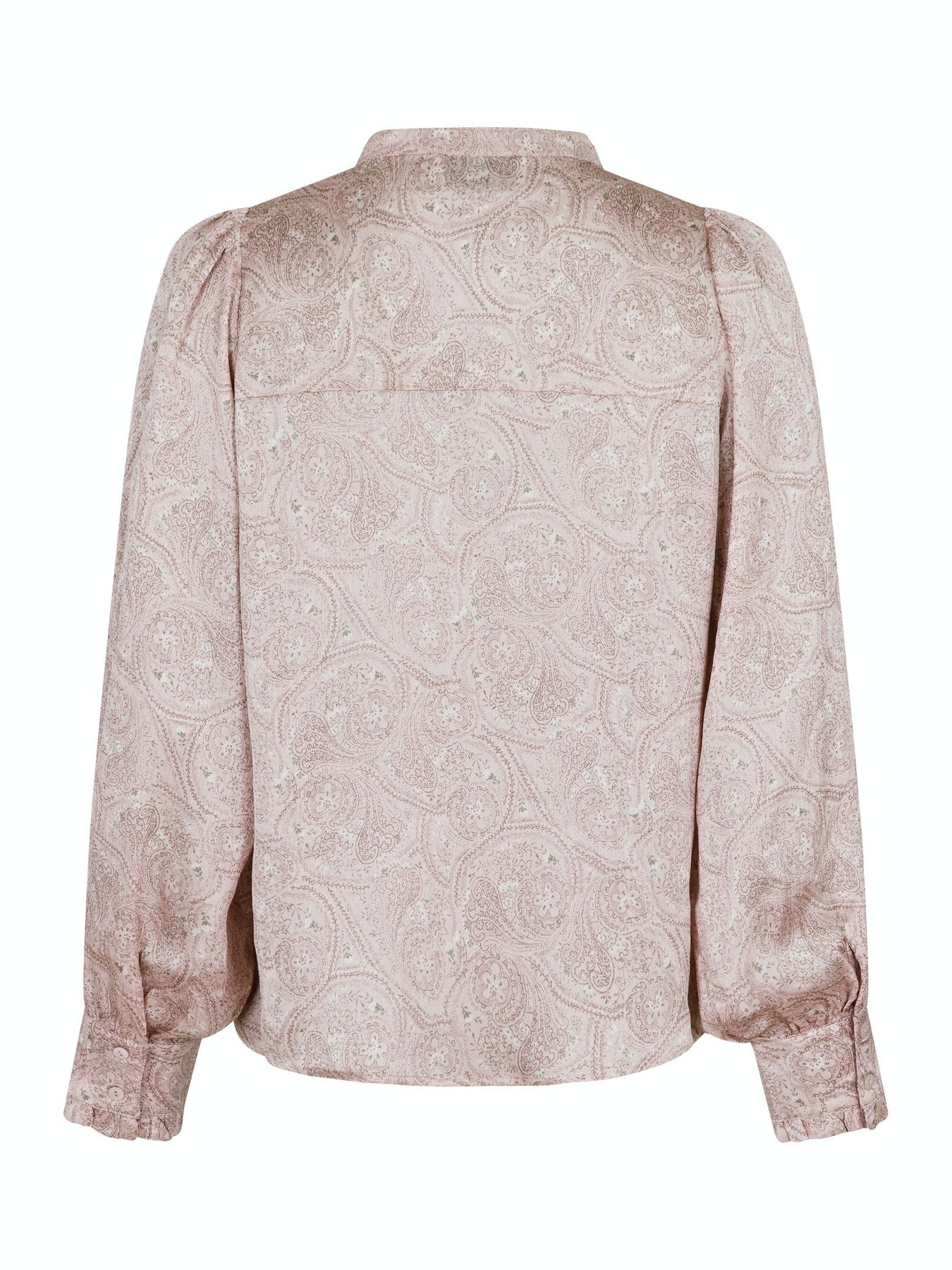 Zola Flowy Paisley Blouse - Dusty Rose