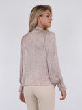 Zola Flowy Paisley Blouse - Dusty Rose