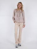 Zola Flowy Paisley Blouse - Dusty Rose