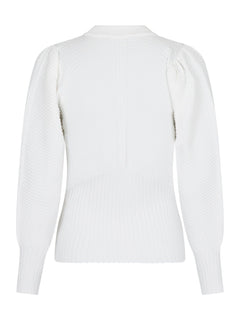 Aspen Knit Blouse - White