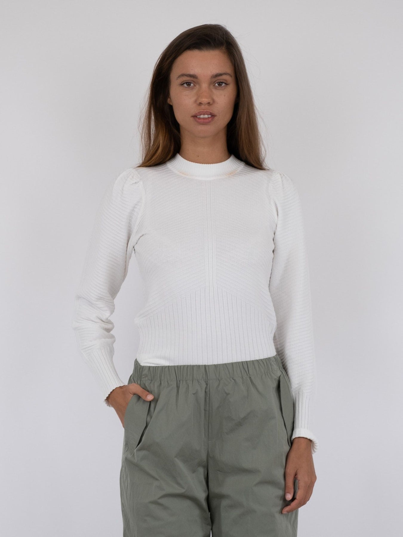 Aspen Knit Blouse - White