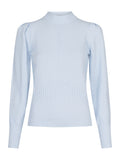 Aspen Knit Blouse - Light Blue