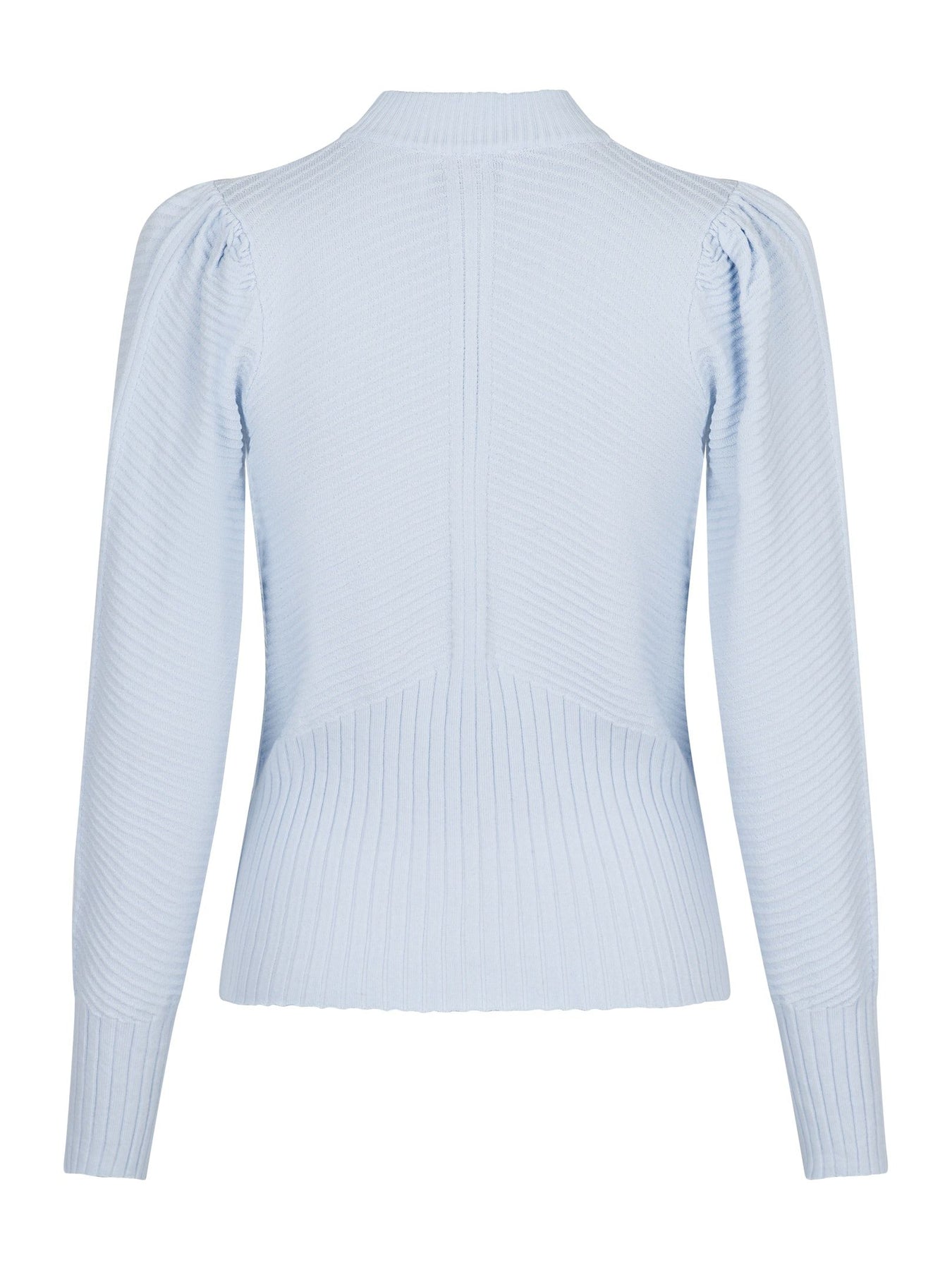 Aspen Knit Blouse - Light Blue