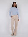 Aspen Knit Blouse - Light Blue