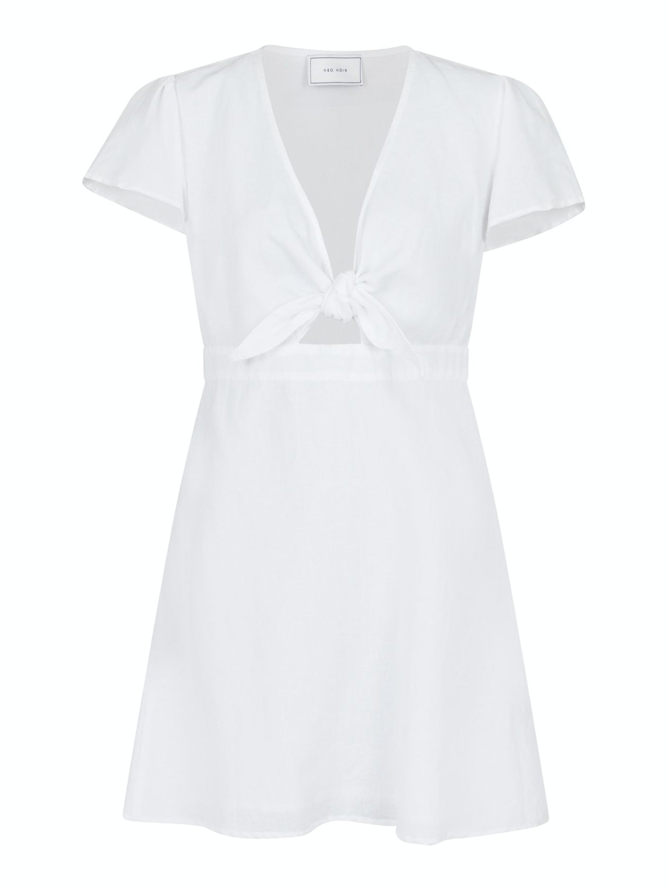 Diara Linen Dress - White