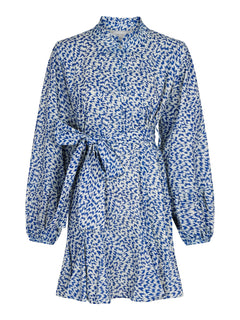 Althea S Simple IKAT Dress - Blue