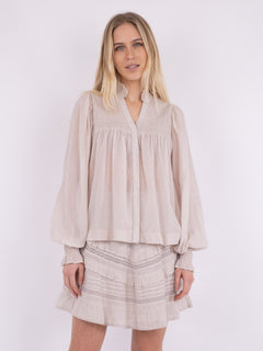 Jill S Voile Blouse - Ivory