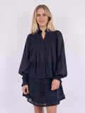 Jill S Voile Blouse - Navy
