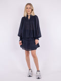Jill S Voile Blouse - Navy