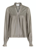 Jill S Voile Blouse - Smoke Green