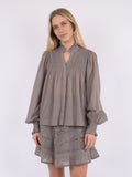 Jill S Voile Blouse - Smoke Green