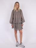 Jill S Voile Blouse - Smoke Green