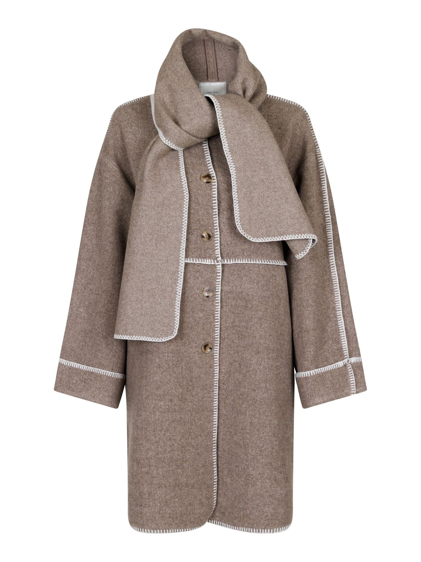Kitty Twill Coat - Sand Melange