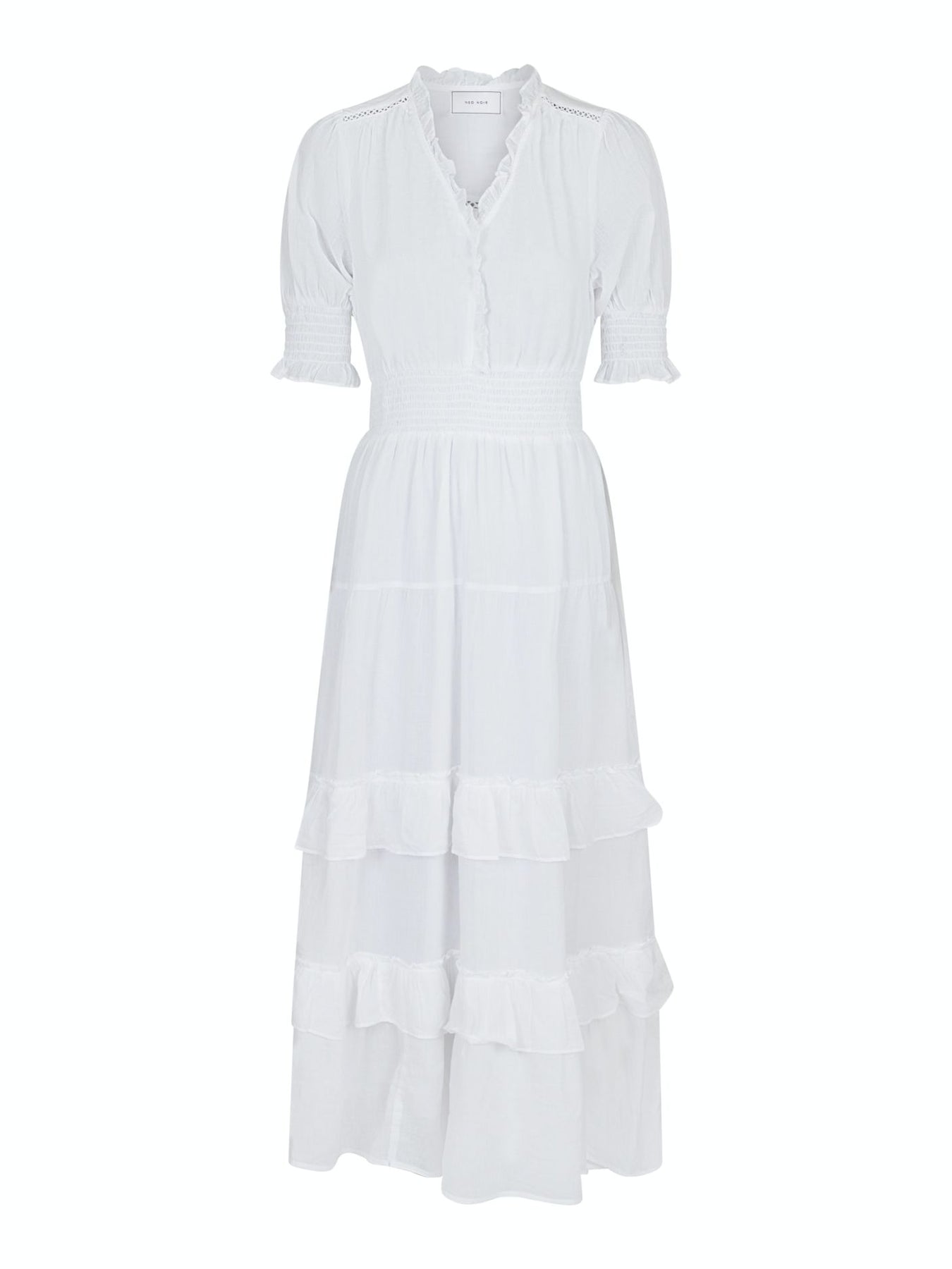 Sophie S Voile Dress - Vit
