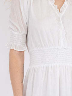 Sophie S Voile Dress - White