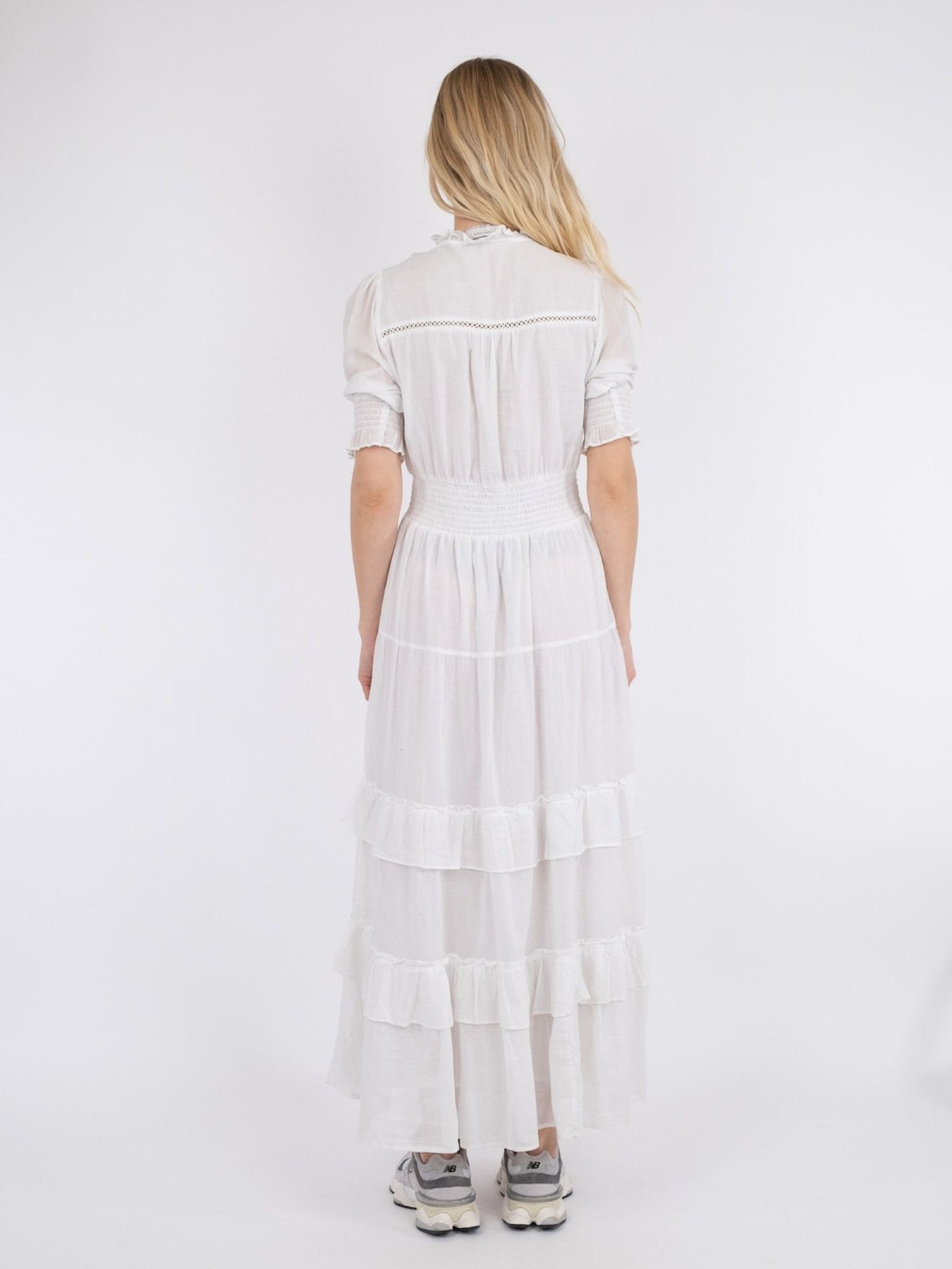Sophie S Voile Dress - Vit