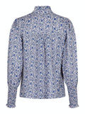 Karia Botanical Blouse - Blue