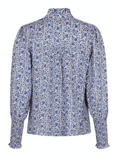 Karia Botanical Blouse - Blue