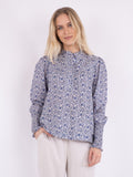 Karia Botanical Blouse - Blue