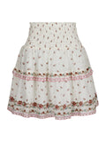 Lando S Belle Border Skirt - Dusty Rose