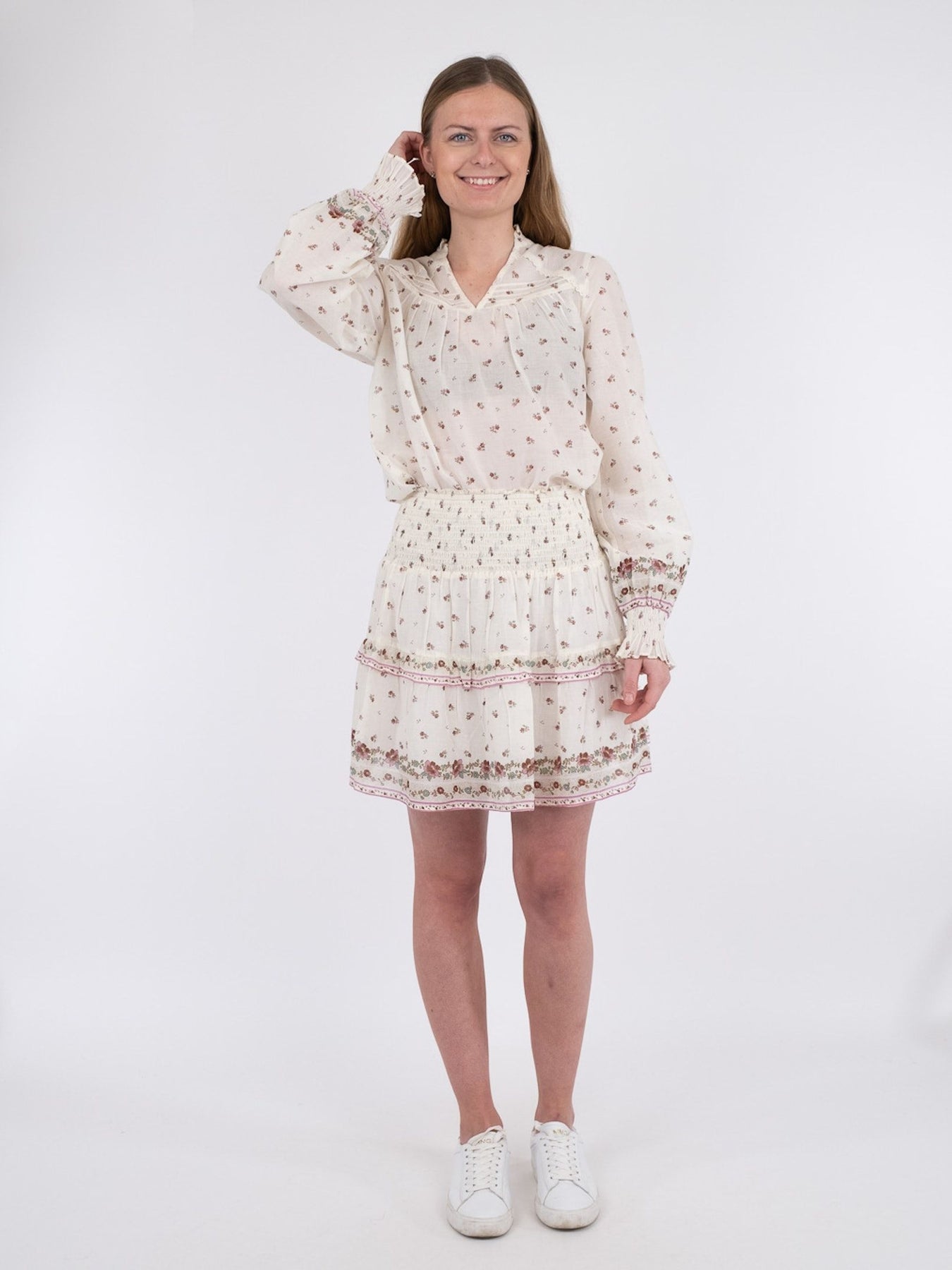 Lando S Belle Border Skirt - Dusty Rose