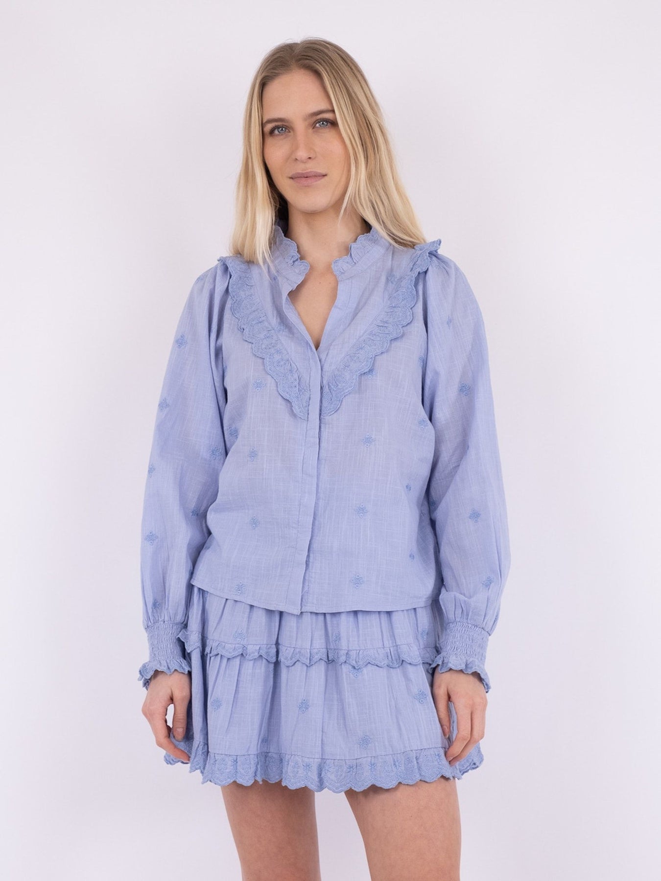 Degas Blouse - Light Blue