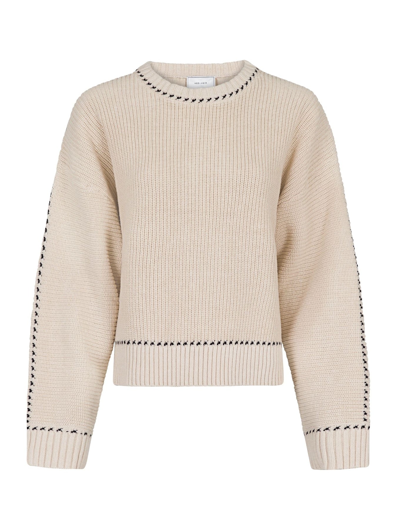 Detri Soft Knit Blouse - Sand