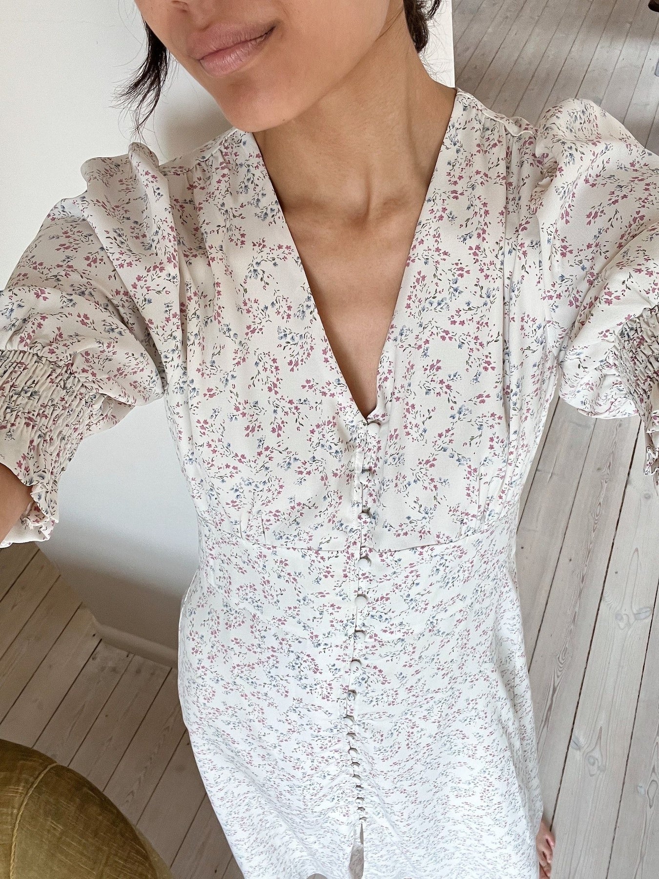 Valley Finest Flower Dress - Dusty Rose