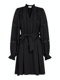 Ditte Satin Dress - Black