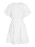 Baja Embroidery Dress - White