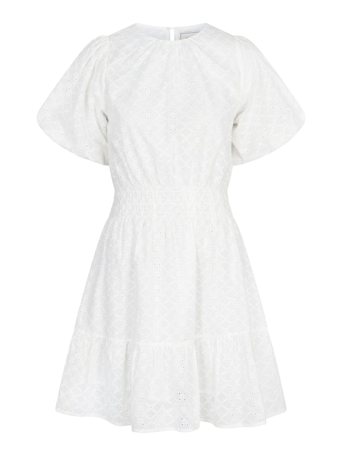 Baja Embroidery Dress - White
