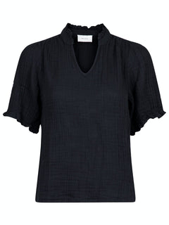 Odesa Linen Blouse - Black