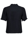 Odesa Linen Blus - Svart