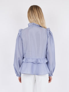 Hawaii Solid Blouse - Light Blue