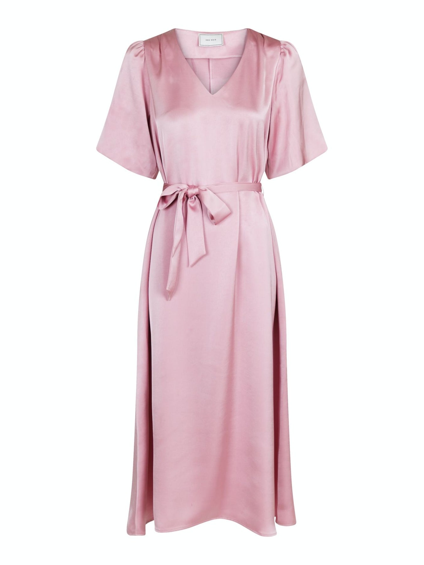 Benita Heavy Sateen Dress - Rose