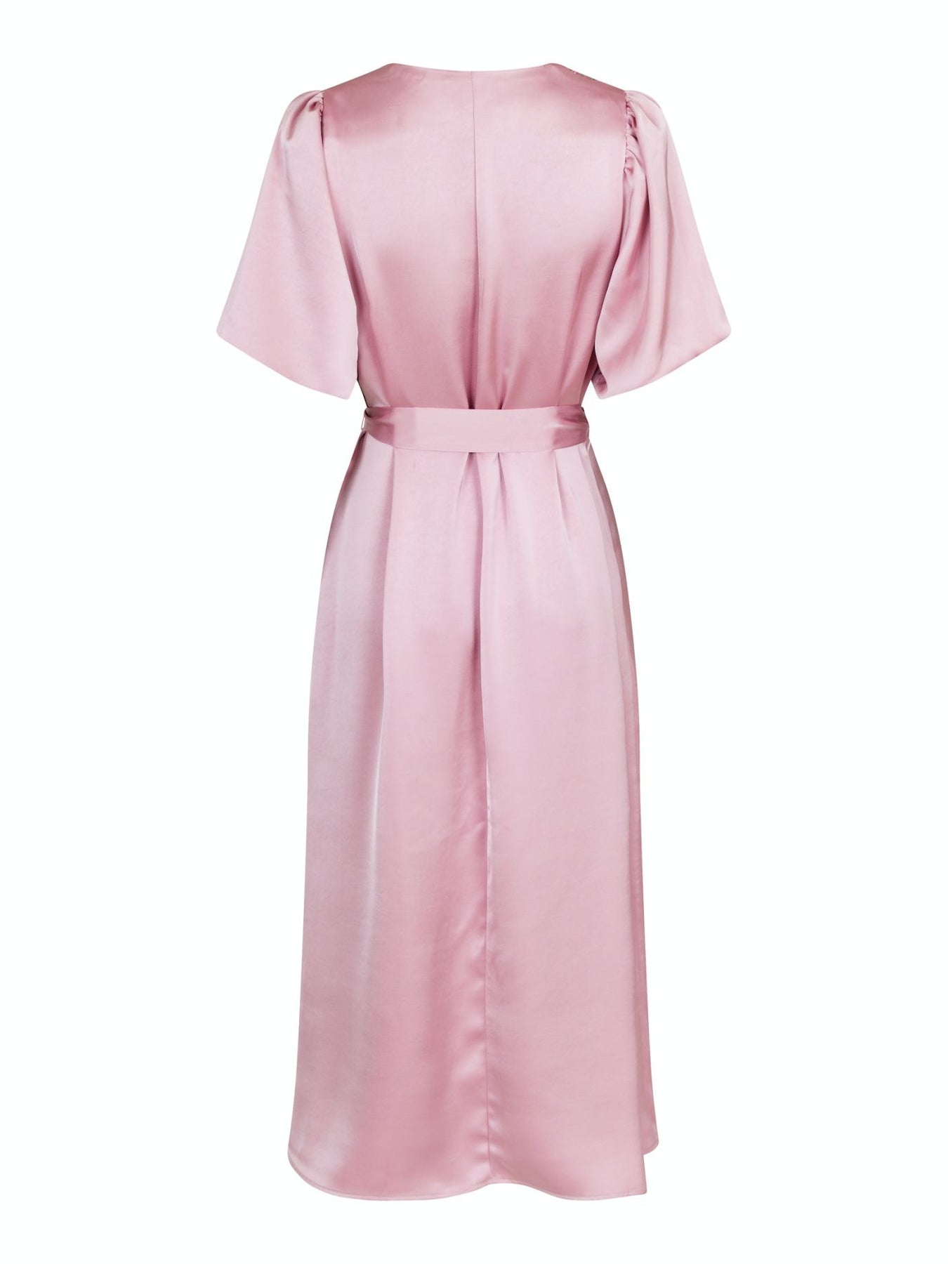 Benita Heavy Sateen Dress - Rose