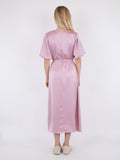 Benita Heavy Sateen Dress - Rose