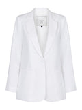 Ivery Heavy Linen Blazer - White