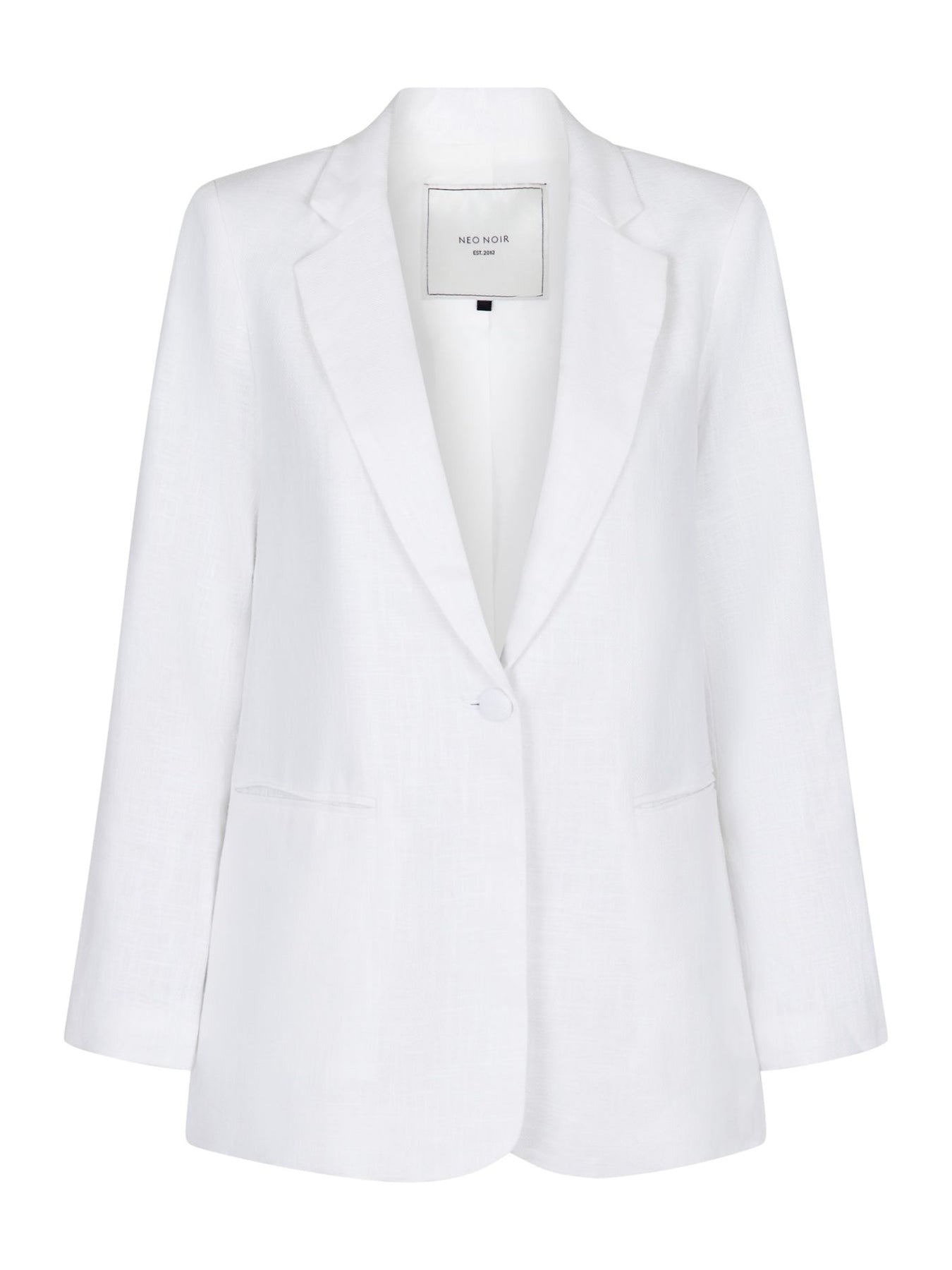 Ivery Heavy Linen Blazer - White