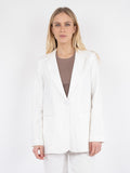 Ivery Heavy Linen Blazer - White