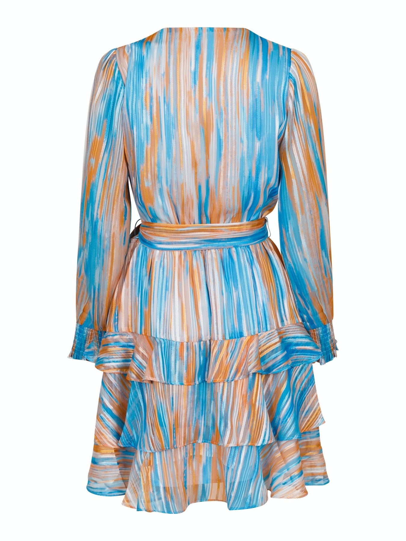 Dennie Blurred Stripe Dress - Blue