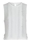 Aza Crochet Knit Top - Off White