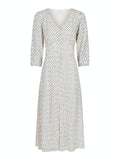 Olana Mini Stitch Dress - Off White