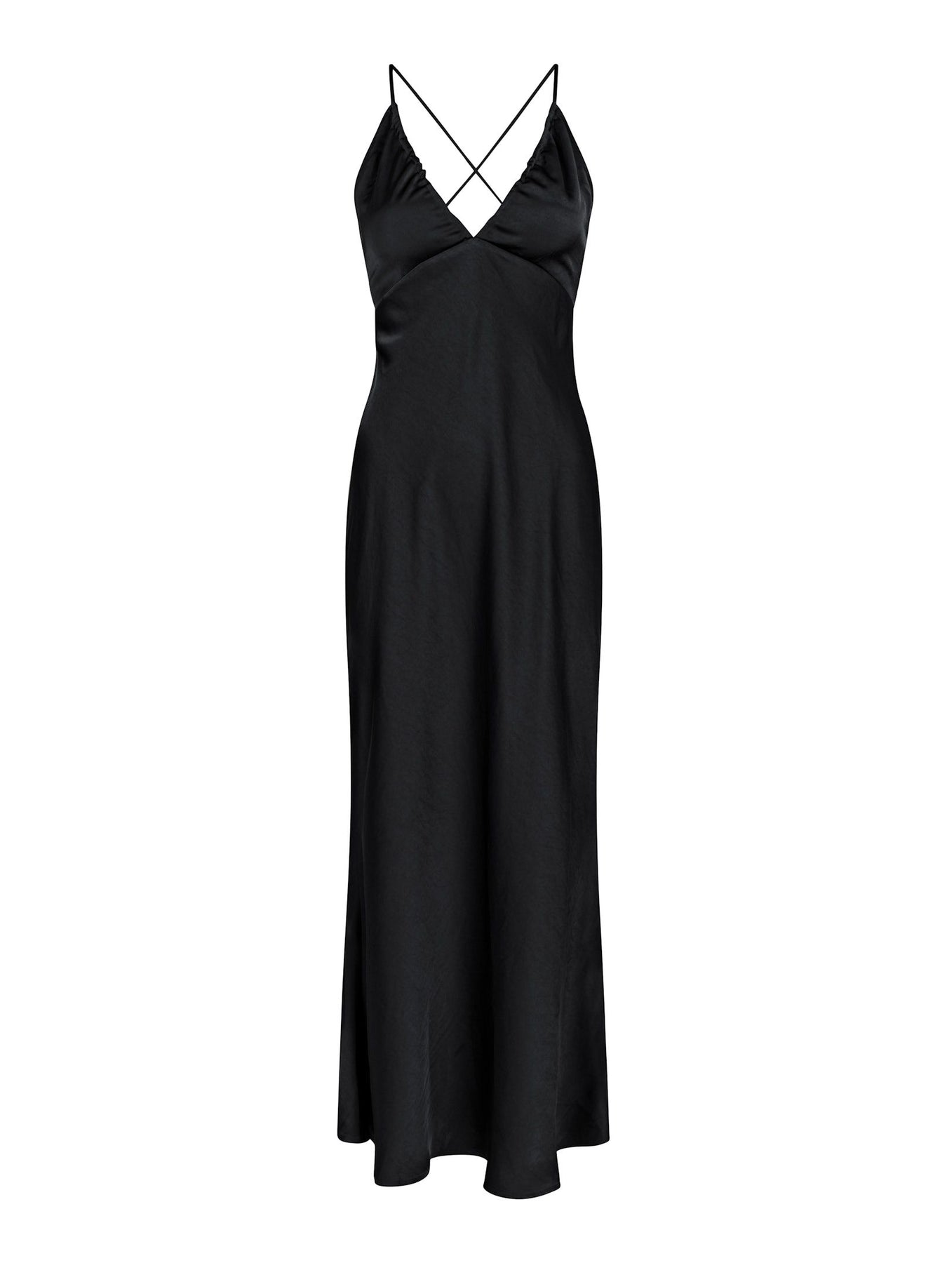 Jolly Heavy Sateen Dress - Black
