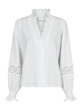 Brielle Insert Blouse - Off White