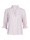 Briony Mix Stripe Blouse - Light Pink