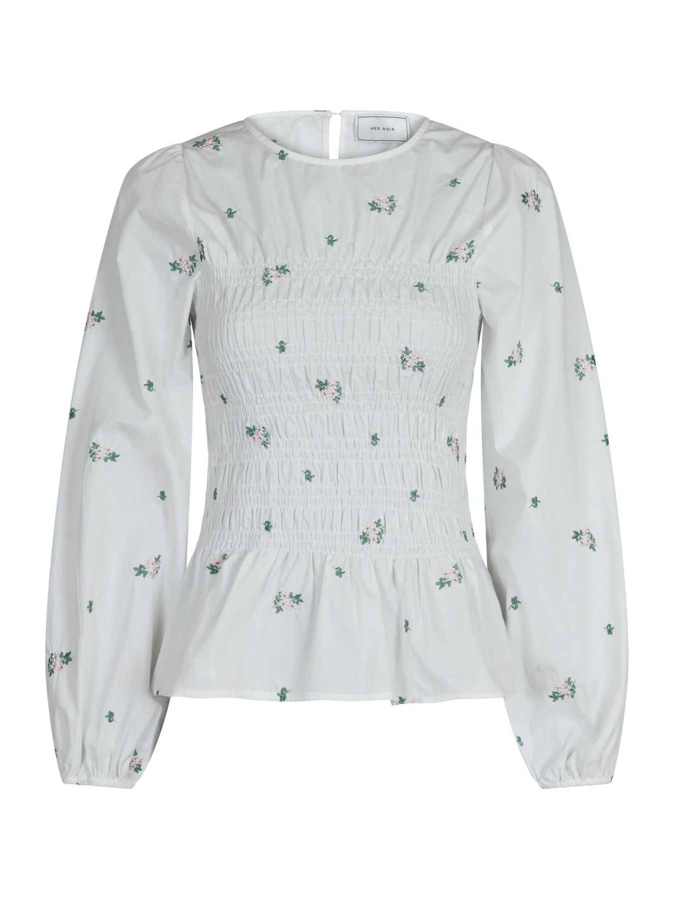Alberta Clean Flower Blouse - White