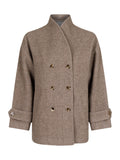 Pippa Twill Jacket - Sand Melange