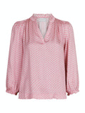 Tara Line Switch Blouse - Pink